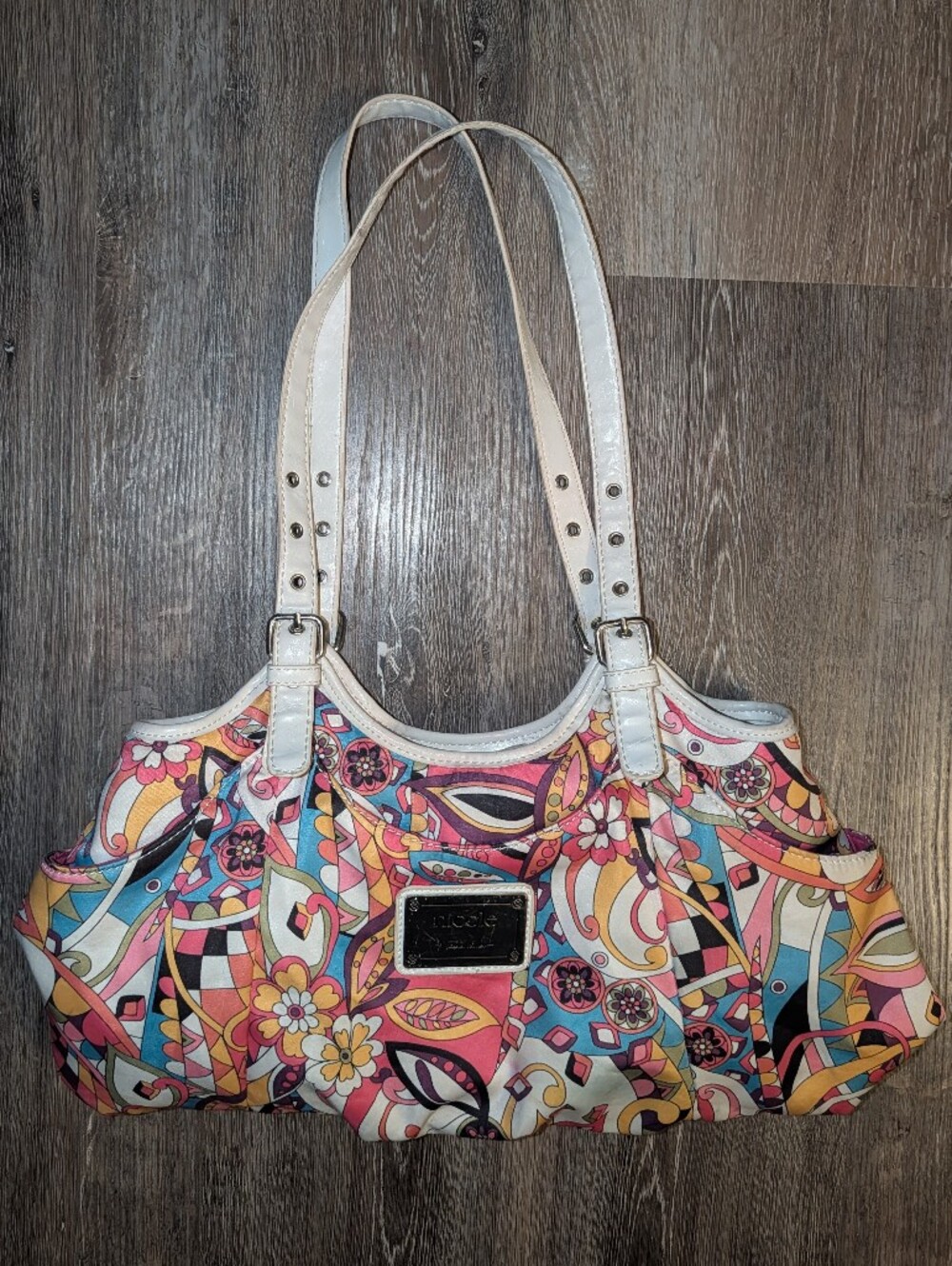 Nicole Miller Multicoloured Paisley Purse